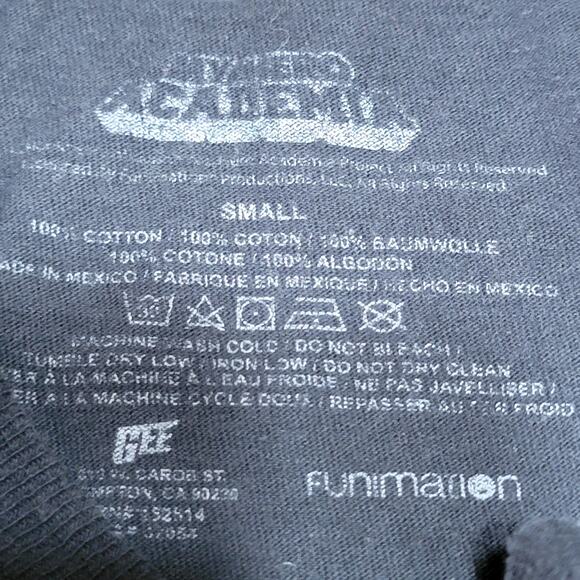 My Hero Academia Black Unisex Tee Characters - Size Small - Picture 3 of 3